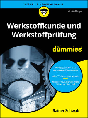 cover image of Werkstoffkunde und Werkstoffprüfung für Dummies